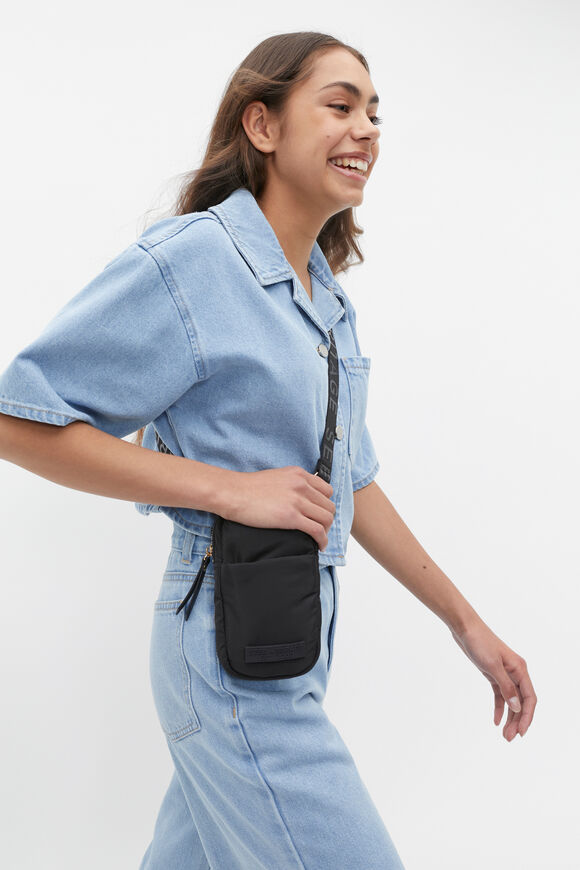 Padded Crossbody Sling  Black  hi-res