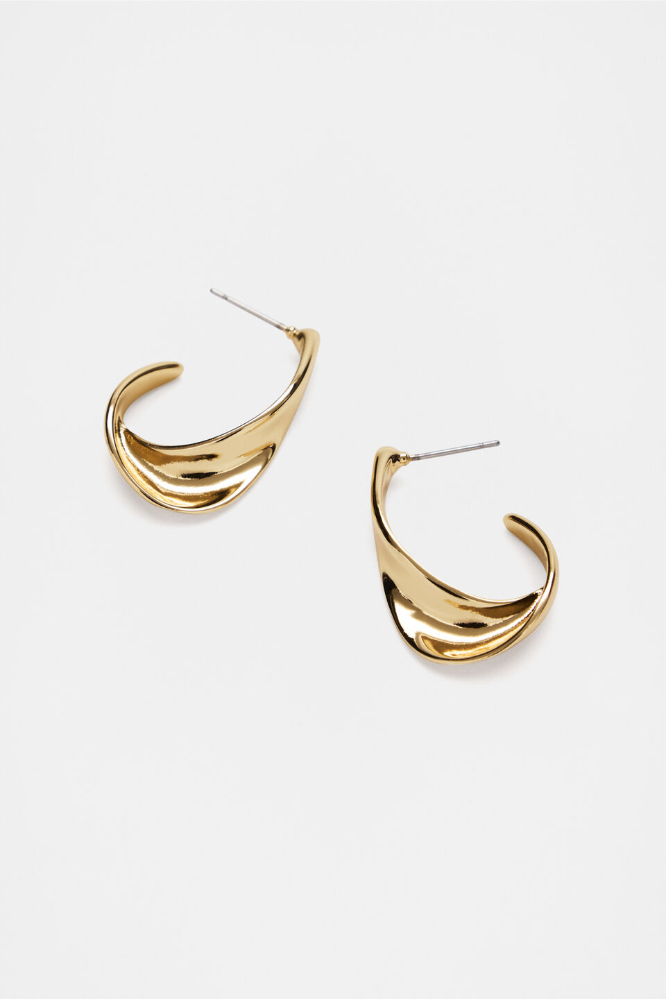 Twist Detail Hoop  Gold