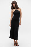 Halter Rib Midi Dress  Black  hi-res