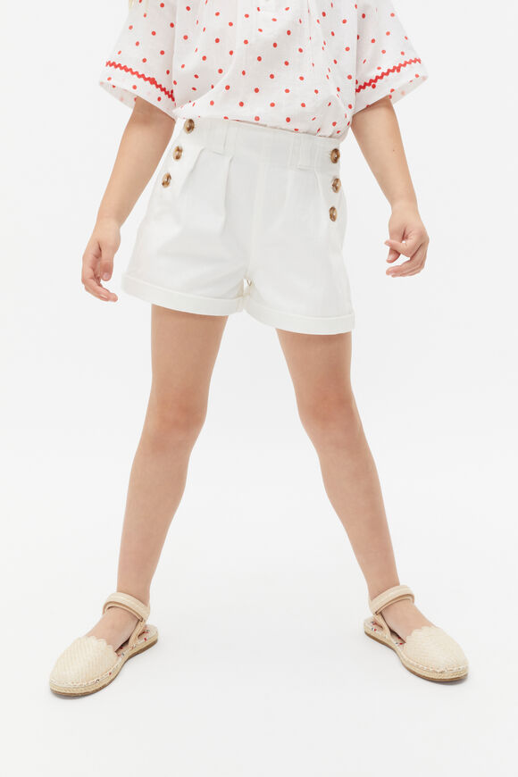 Denim Button Short  Canvas  hi-res