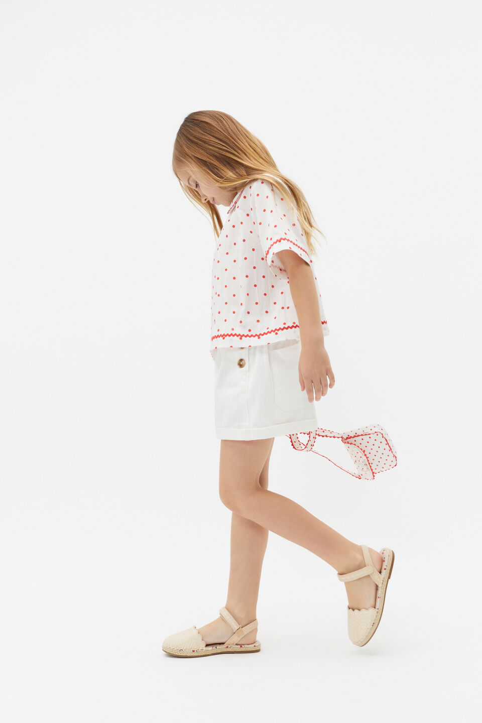 Denim Button Short  Canvas