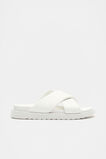 Crossover Footbed Slide  White  hi-res