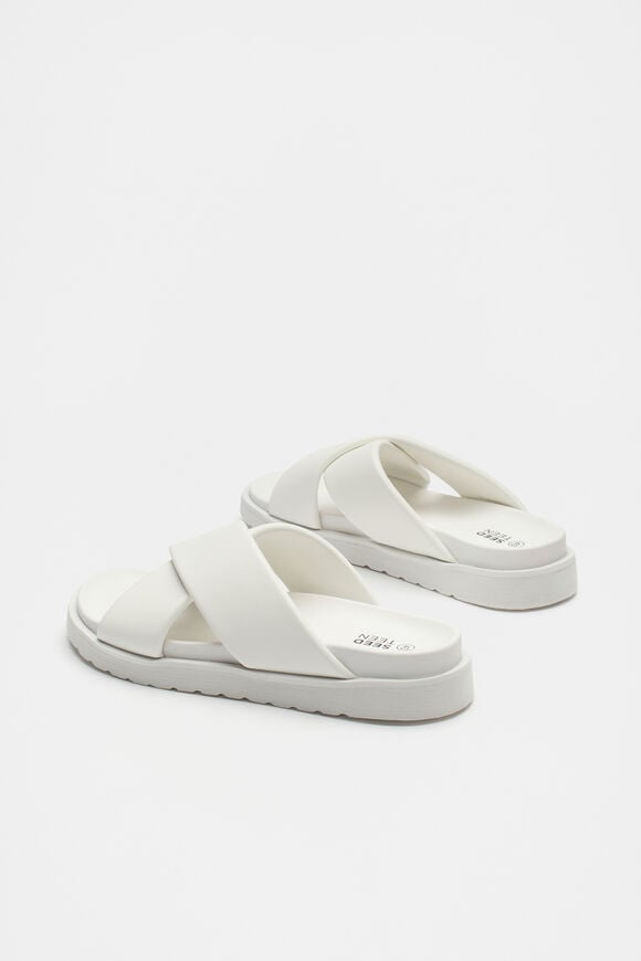 Crossover Footbed Slide  White  hi-res