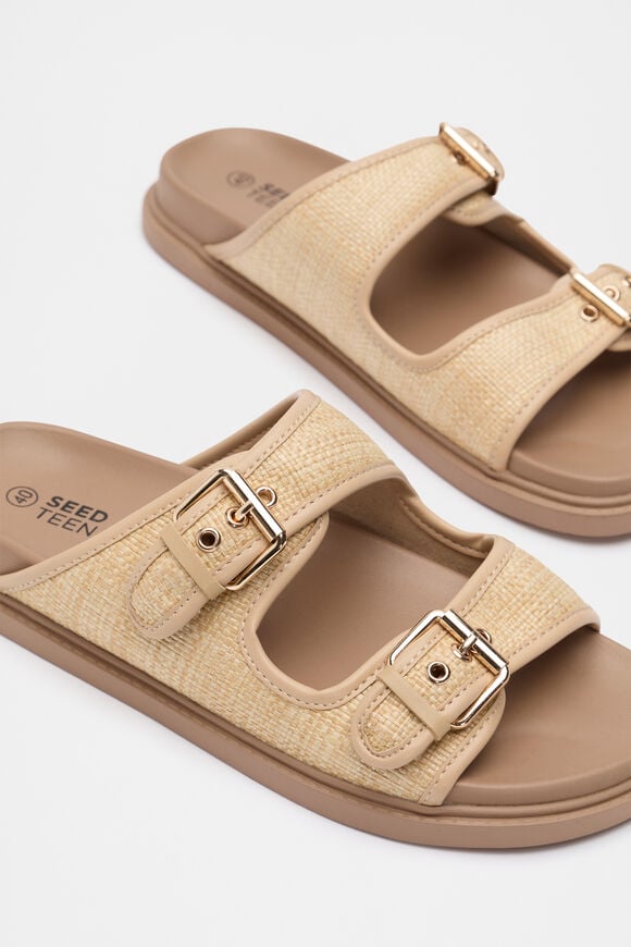 Woven Buckle Sandal  Natural  hi-res