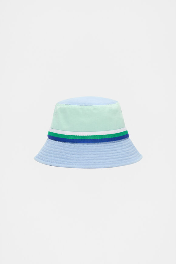 Colourblock Bucket Hat  Pale Mint  hi-res