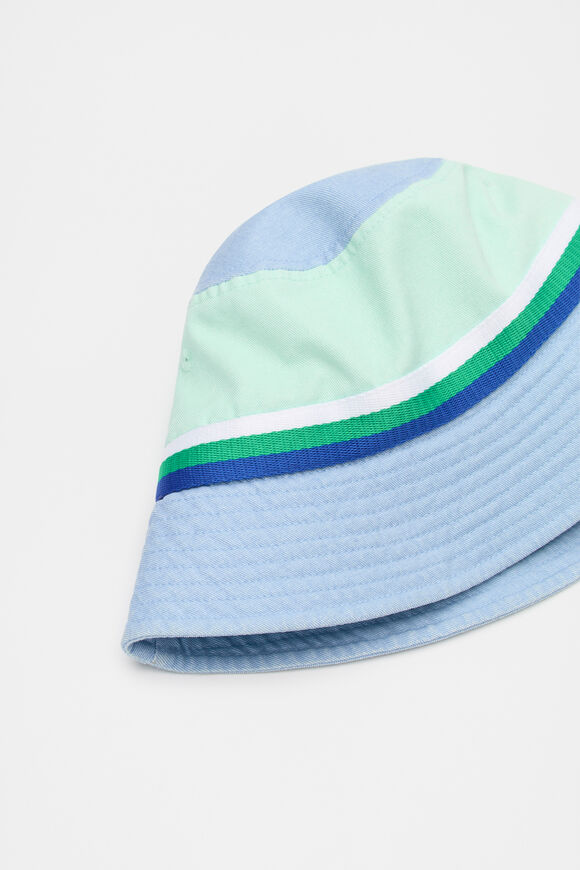 Colourblock Bucket Hat  Pale Mint  hi-res