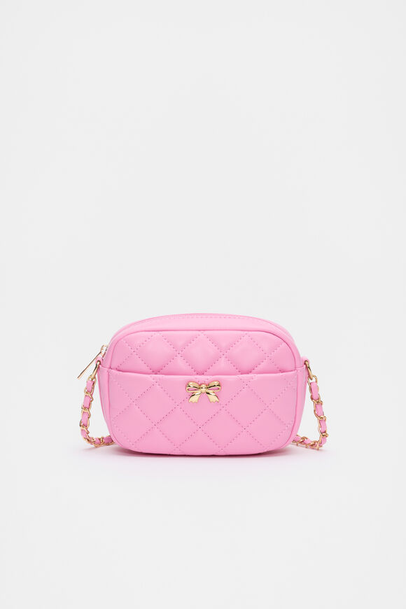 Quilted Bow Bag  Candy Pink  hi-res