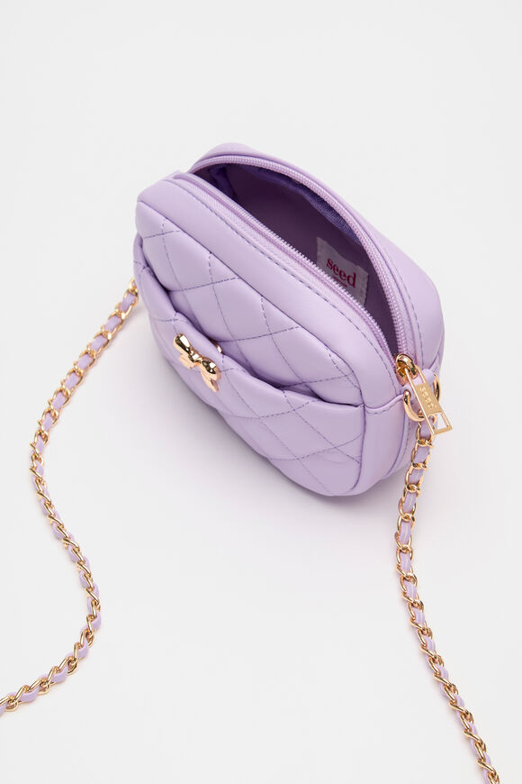 Quilted Bow Bag  Soft Lilac  hi-res