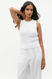 Textured Rib Tank  Whisper White  hi-res