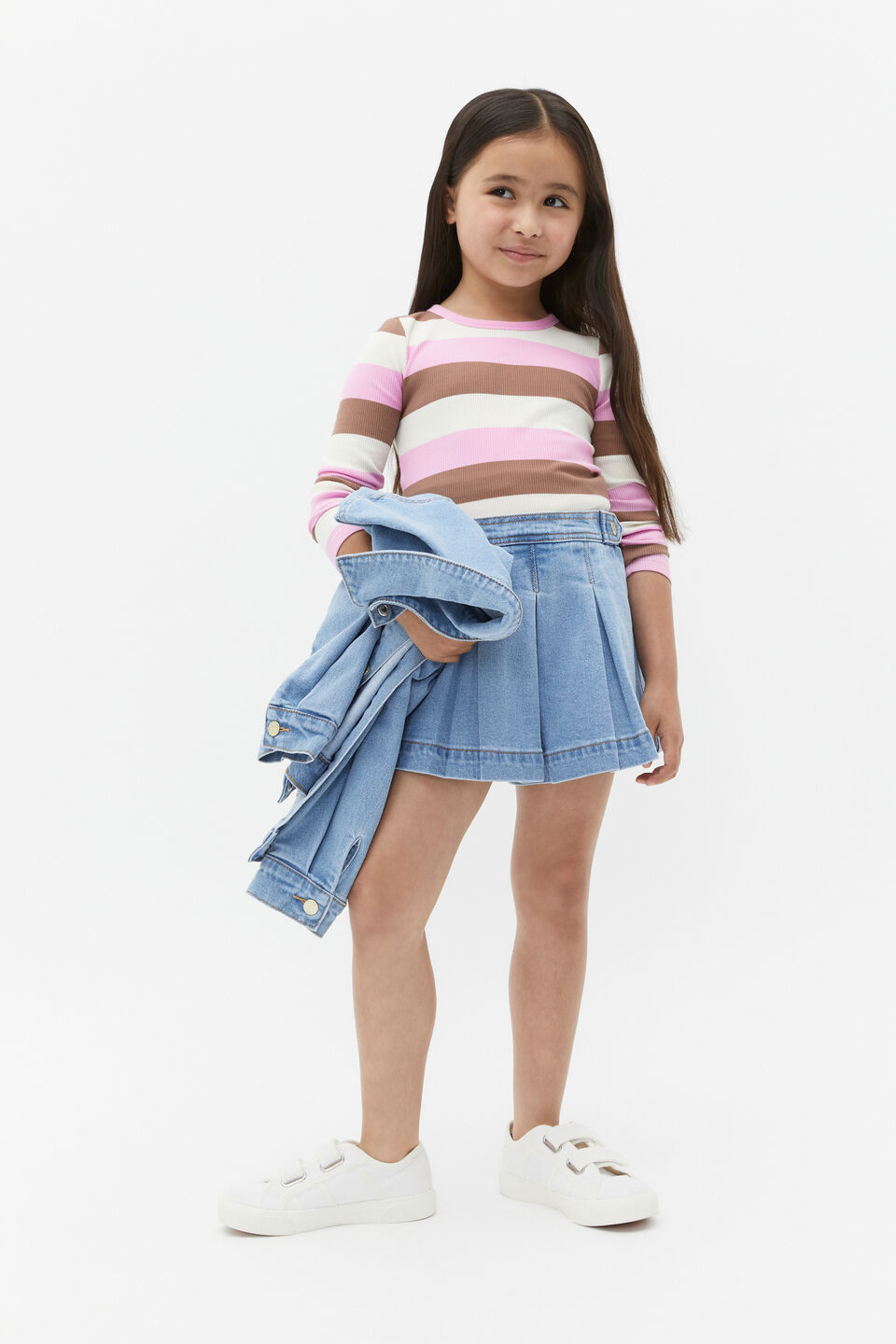 Stripe Rib Tee  Multi