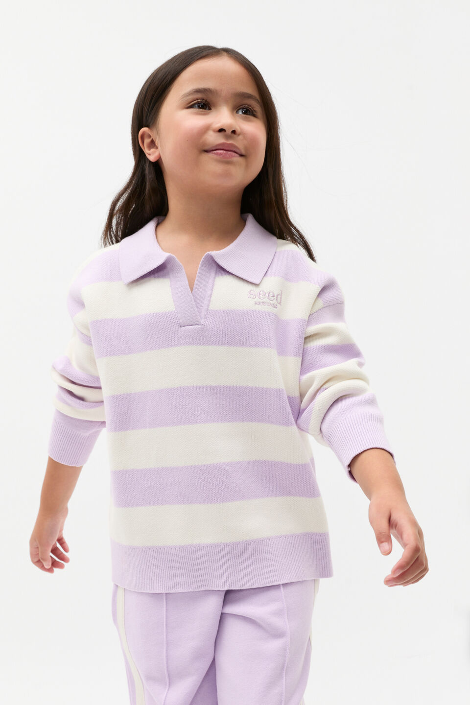 Essential Knit Sweater  Soft Lilac