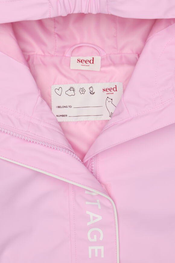 Colourblock Rain Coat  Fairy Floss  hi-res