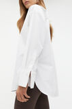 Half Placket Poplin Shirt  Whisper White  hi-res