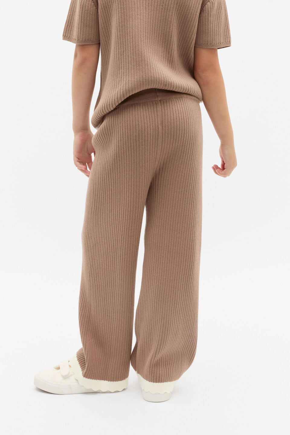 Scallop Knit Pant  Chocolate Shake