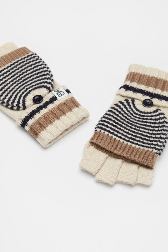 Varied Stripe Mittens  Multi  hi-res