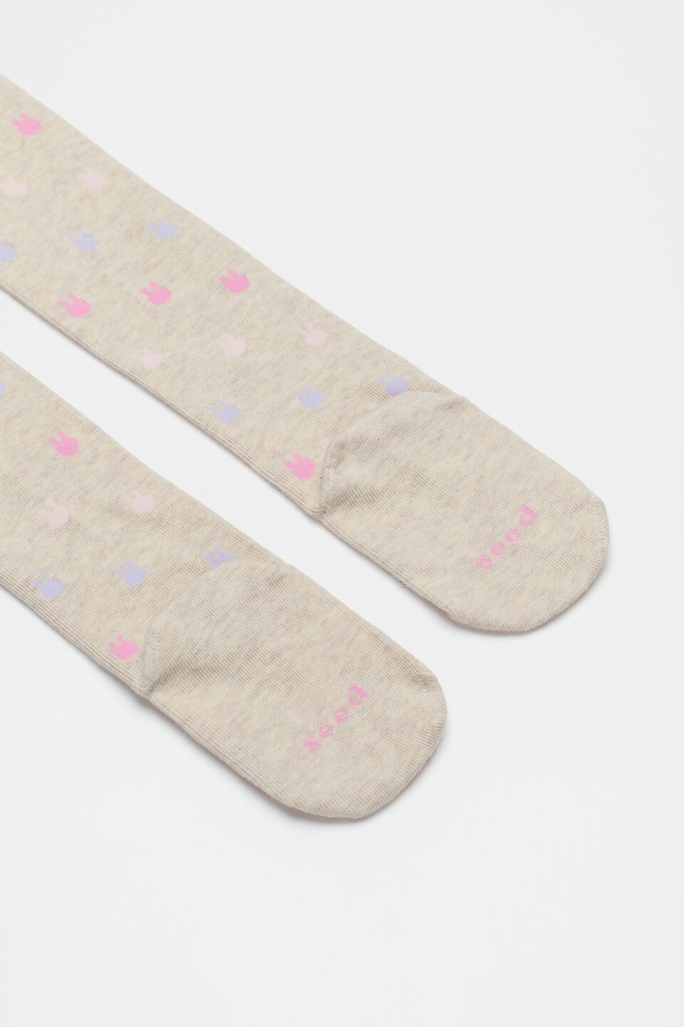 Bunny Yardage Tights  Oat Marle