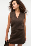 Lofty V Neck Vest  Dark Espresso Marle  hi-res