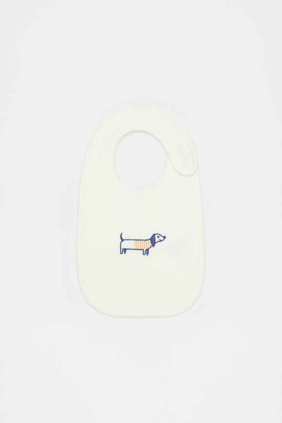 Sausage Dog Bib  Canvas  hi-res