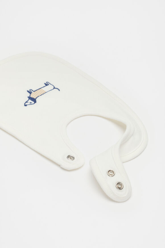 Sausage Dog Bib  Canvas  hi-res