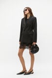 Wool Blend Waisted Blazer  Black  hi-res