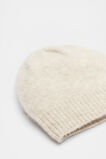 Fluffy Textured Beanie  Oat Marle  hi-res