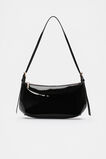 Coated Shoulder Bag  Black  hi-res