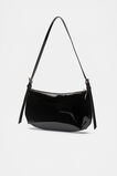 Coated Shoulder Bag  Black  hi-res