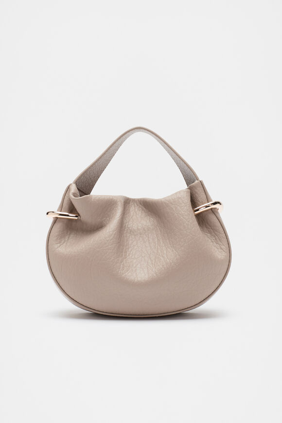 Textured Mini Round Handbag  Cookie  hi-res