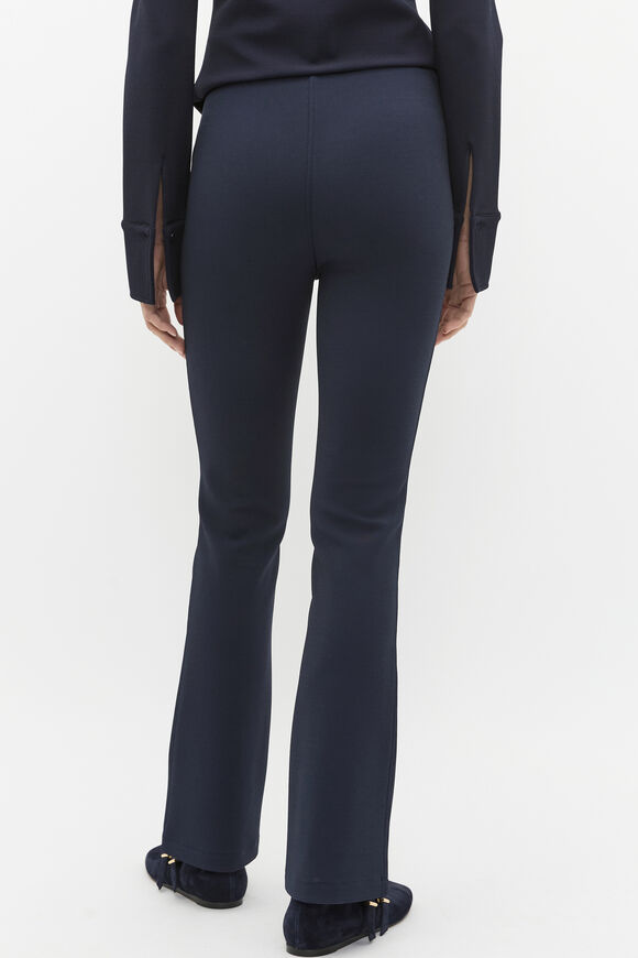 Compact Rib Kick Flare Pant  Twilight Blue  hi-res