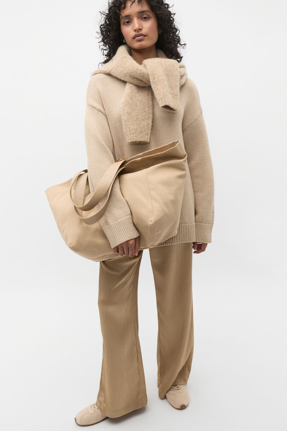 Relaxed Fabric Tote  Rye