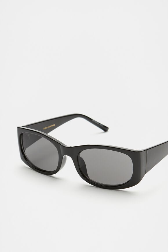 Lauryn Oval Sunglasses  Black  hi-res