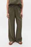 Core Linen Casual Tie Pant  Olive Leaf  hi-res
