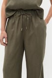 Core Linen Casual Tie Pant  Olive Leaf  hi-res