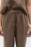 Core Linen Casual Tie Pant  Pinecone  hi-res