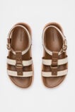 Callie Woven Caged Sandal  Deep Tan  hi-res