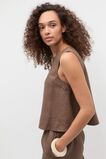 Core Linen Shell Top  Pinecone  hi-res
