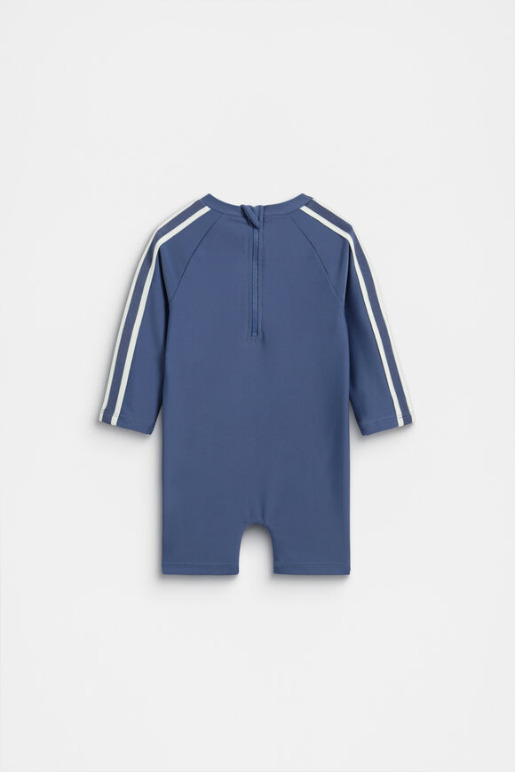 Side Tape Swimsuit  Washed Navy  hi-res