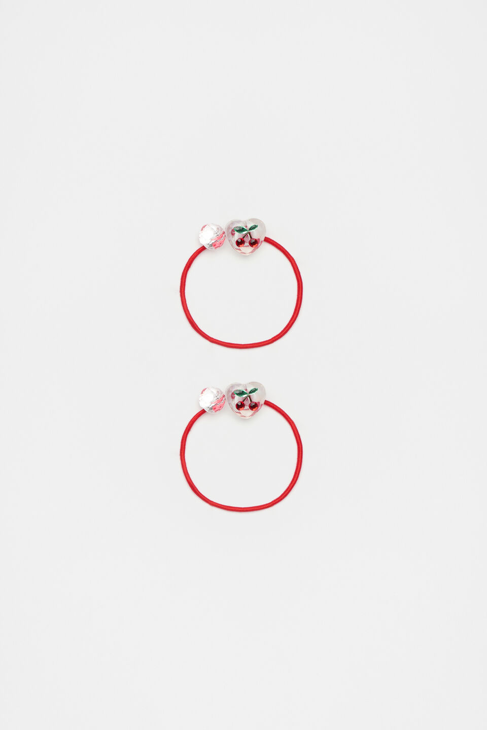 Cherry Bobble Elastics  Strawberry Red