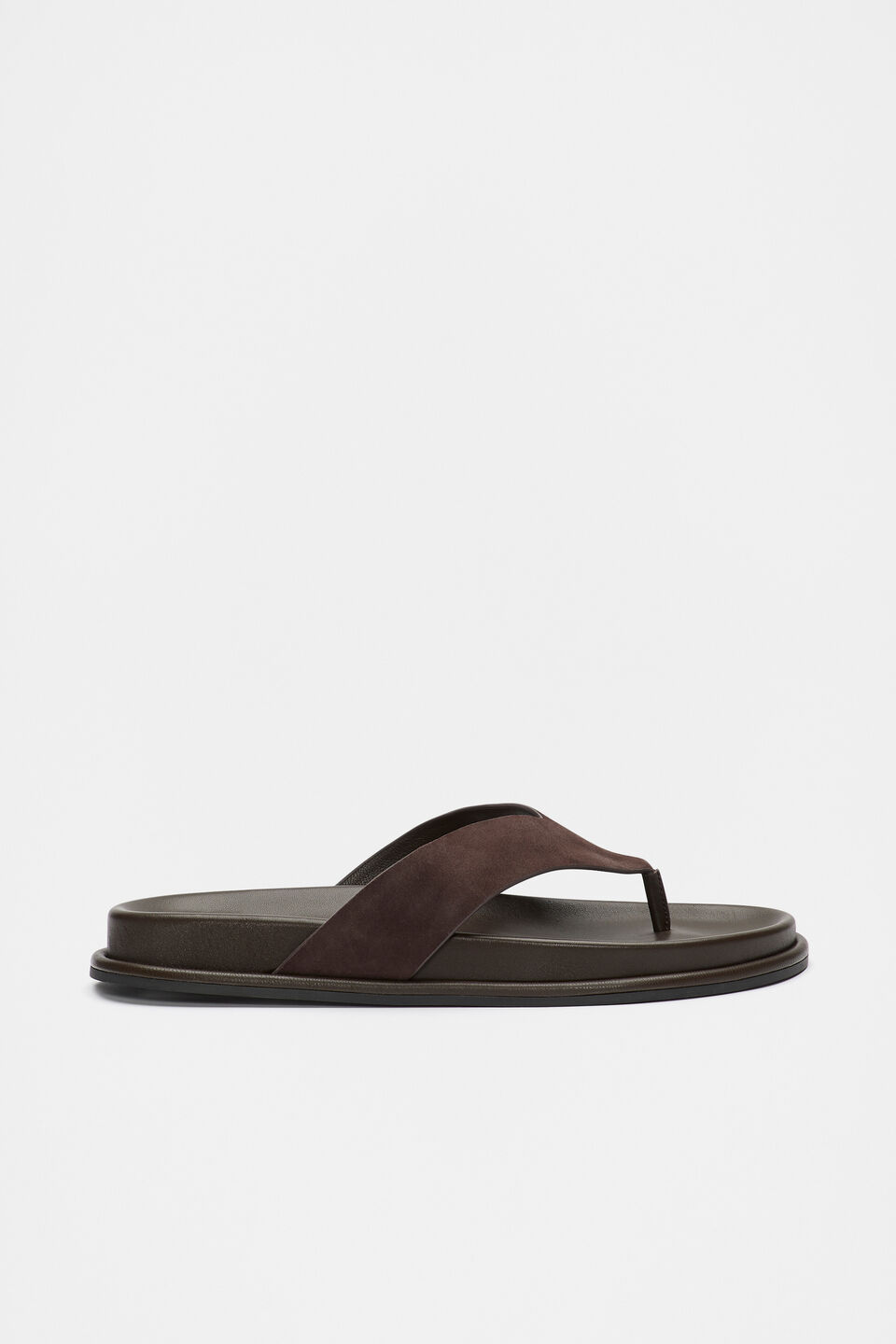 Piper Thong Sandal  Chocolate Suede