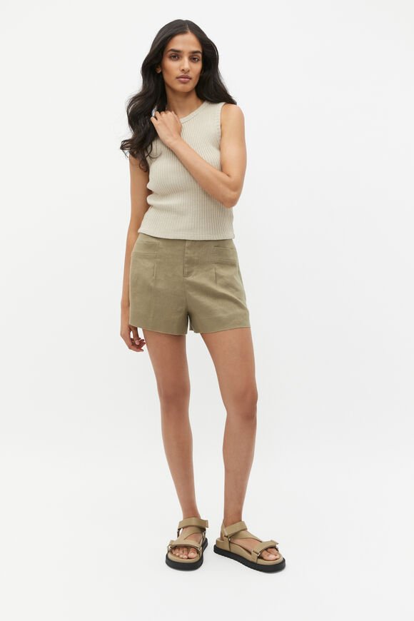 Textured Rib Tank  Cool Sand  hi-res