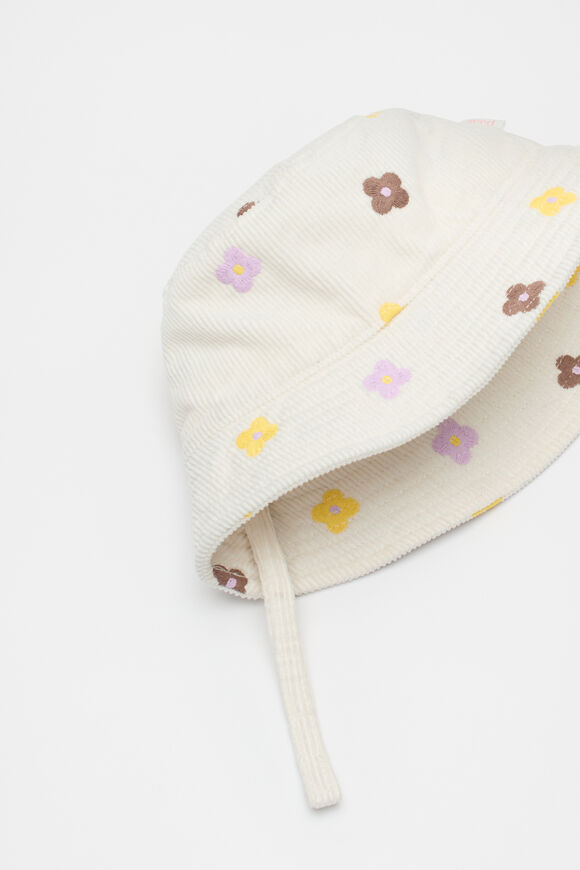 Mini Embroidered Bucket Hat  Classic Cream  hi-res