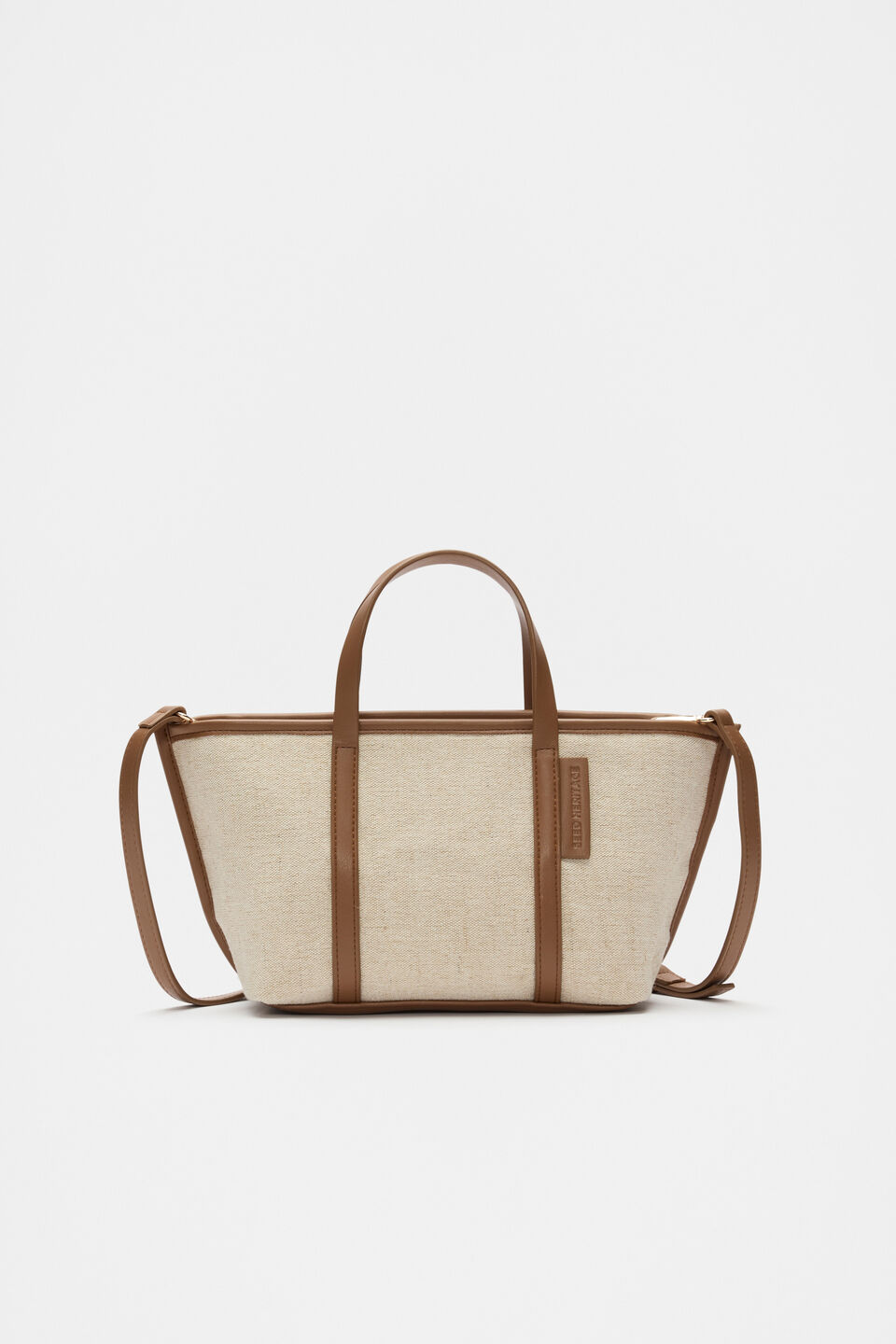 Trim Detail Mini Tote  Deep Tan