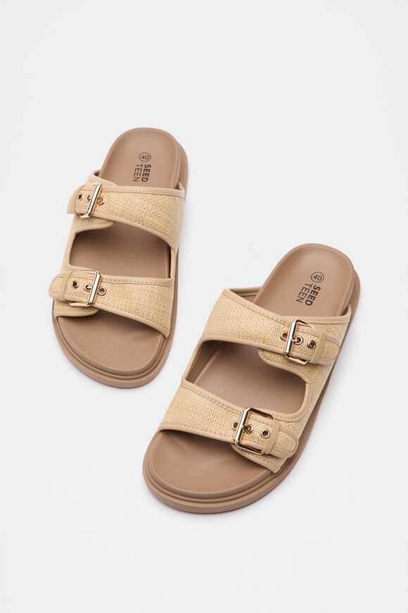 Woven Buckle Sandal  Natural  hi-res