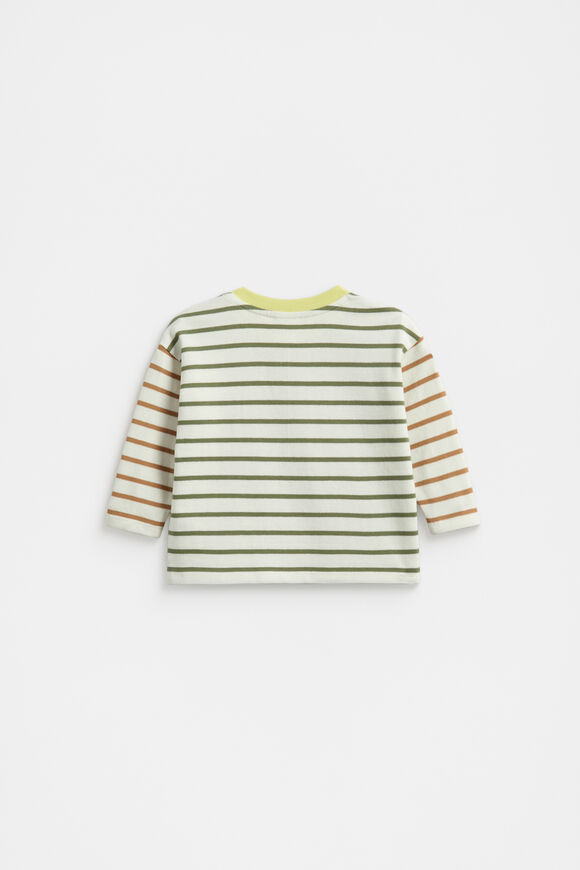 Stripe Logo Rugby Tee  Multi Stripe  hi-res