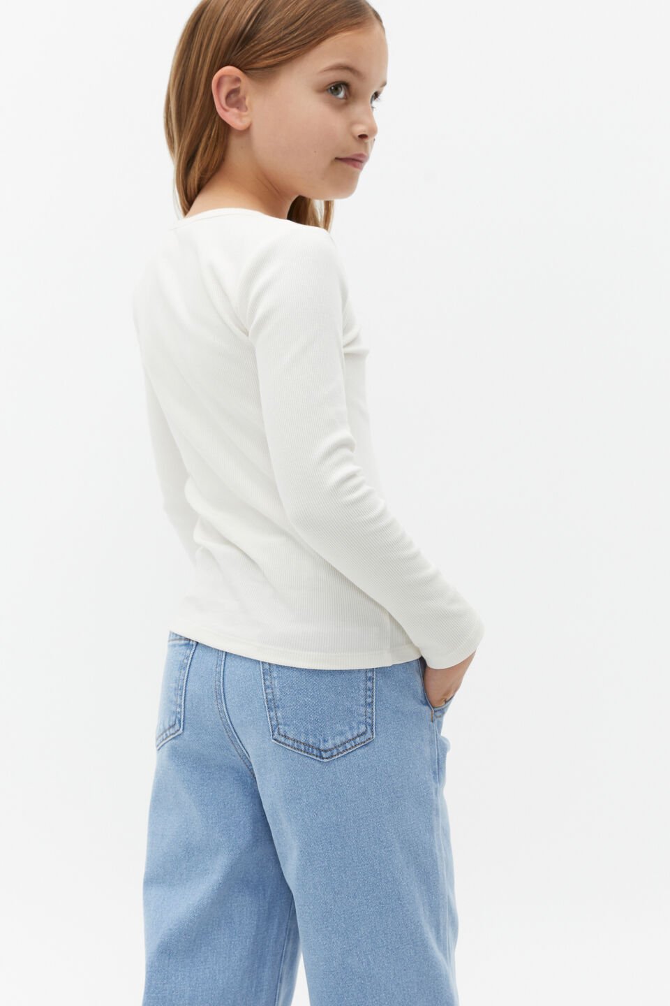 Core Rib Tee  Classic Cream