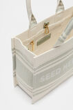 Woven Mini Structured Tote  Pale Olive  hi-res