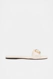 Paris Rounded Buckle Slide  White  hi-res