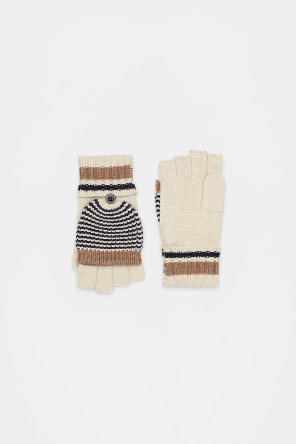 Varied Stripe Mittens  Multi  hi-res