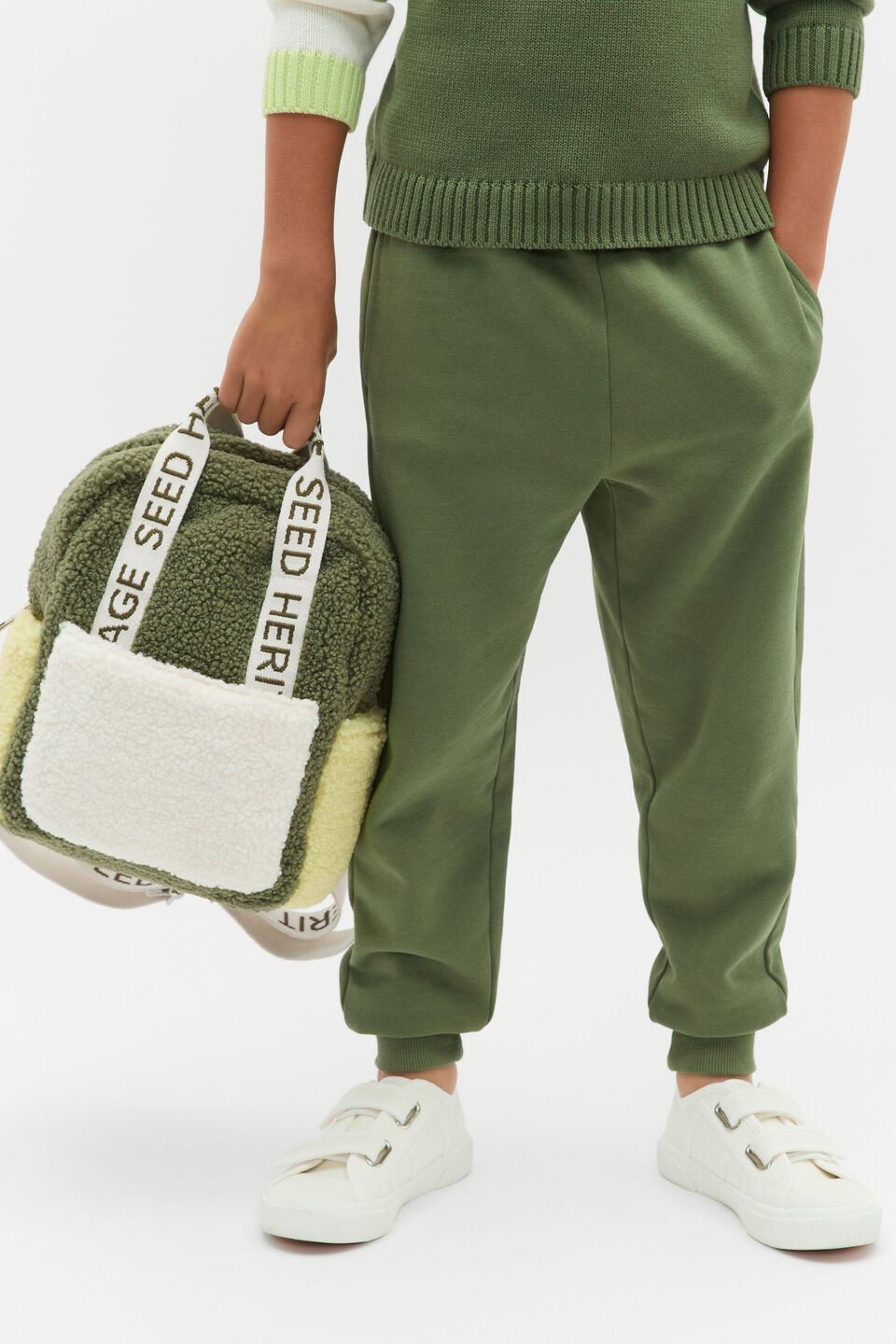 Mini Teddy Backpack  Dark Sage