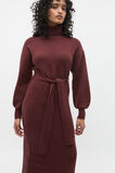 Tie Knit Midi Dress  Merlot  hi-res